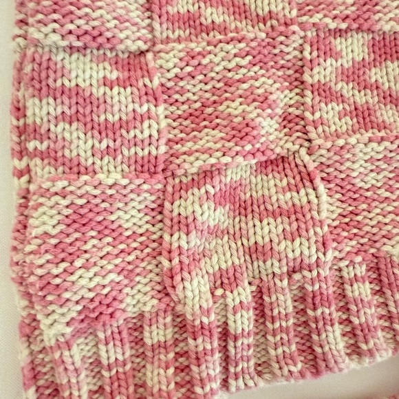 Steve Madden‎ Womens Size XS Cicillia Sweater Pink White Lace up Back Tank - Picture 9 of 10